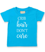CRIB Hair DON'T Care t-shirt in turquoise blue