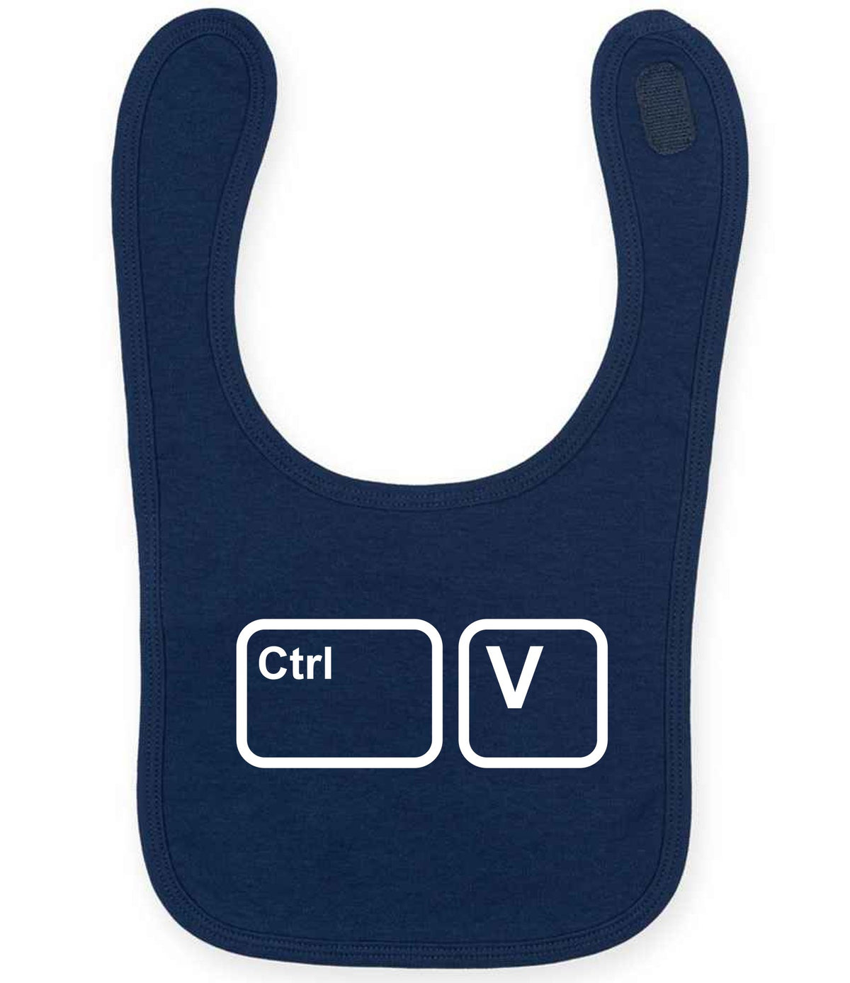 Ctrl V larkwood baby/toddler bib in navy