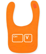 Ctrl V larkwood baby/toddler bib in orange