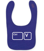 Ctrl V larkwood baby/toddler bib in purple