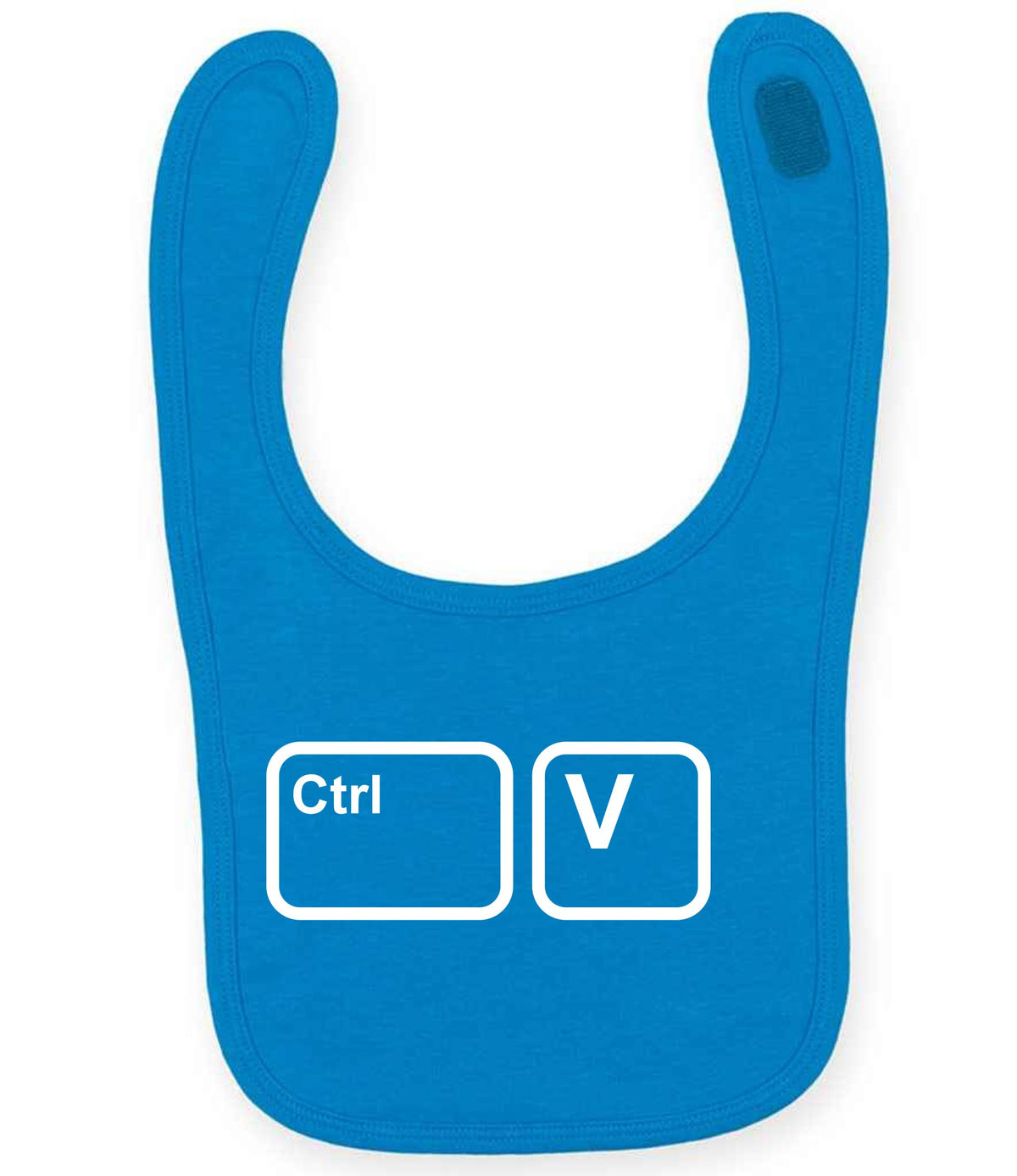 Ctrl V larkwood baby/toddler bib in sapphire blue
