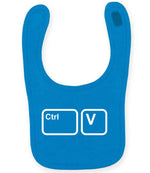 Ctrl V larkwood baby/toddler bib in sapphire blue