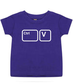 Ctrl V t-shirt in purple