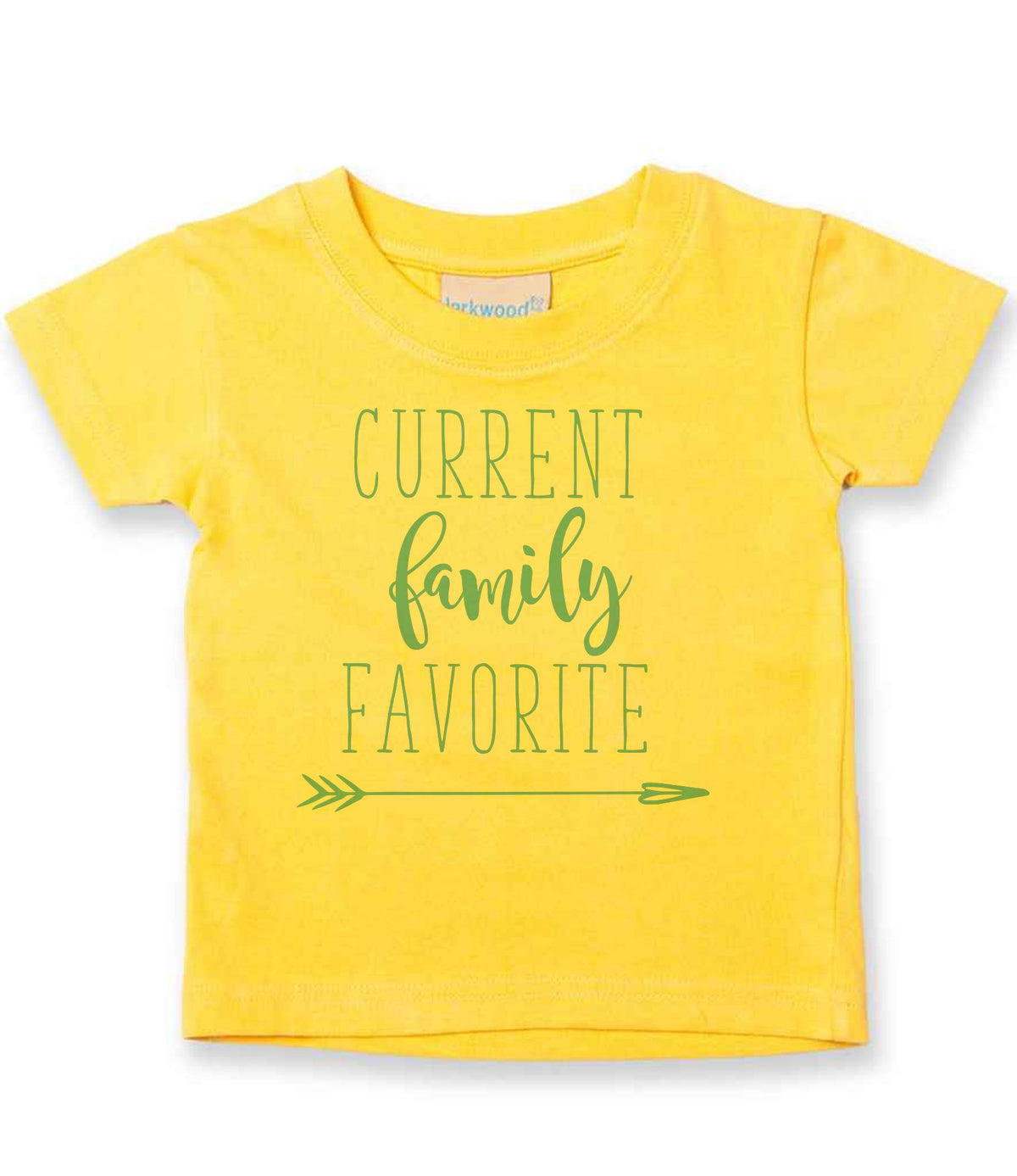 CURRENT Family FAVORITE – Baby T-Shirt in Sunflower with Baby Blue vinyl