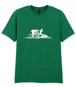 Cycle Run Swim Silhouettes t-shirt in kelly green