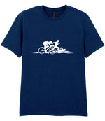 Cycle Run Swim Silhouettes t-shirt in navy