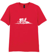 Cycle Run Swim Silhouettes t-shirt in red