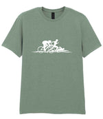 Cycle Run Swim Silhouettes t-shirt in sage