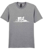 Cycle Run Swim Silhouettes t-shirt in sport grey