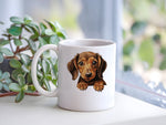 Dachshund Puppy standard mug in white
