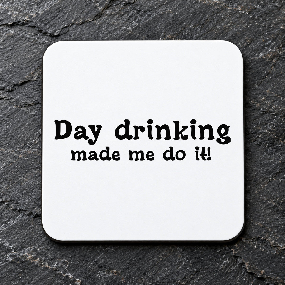 Coaster piece of the Day Drinking Made Me Do It! Matching Set: Mug, Coaster & T-shirt in Irish Green