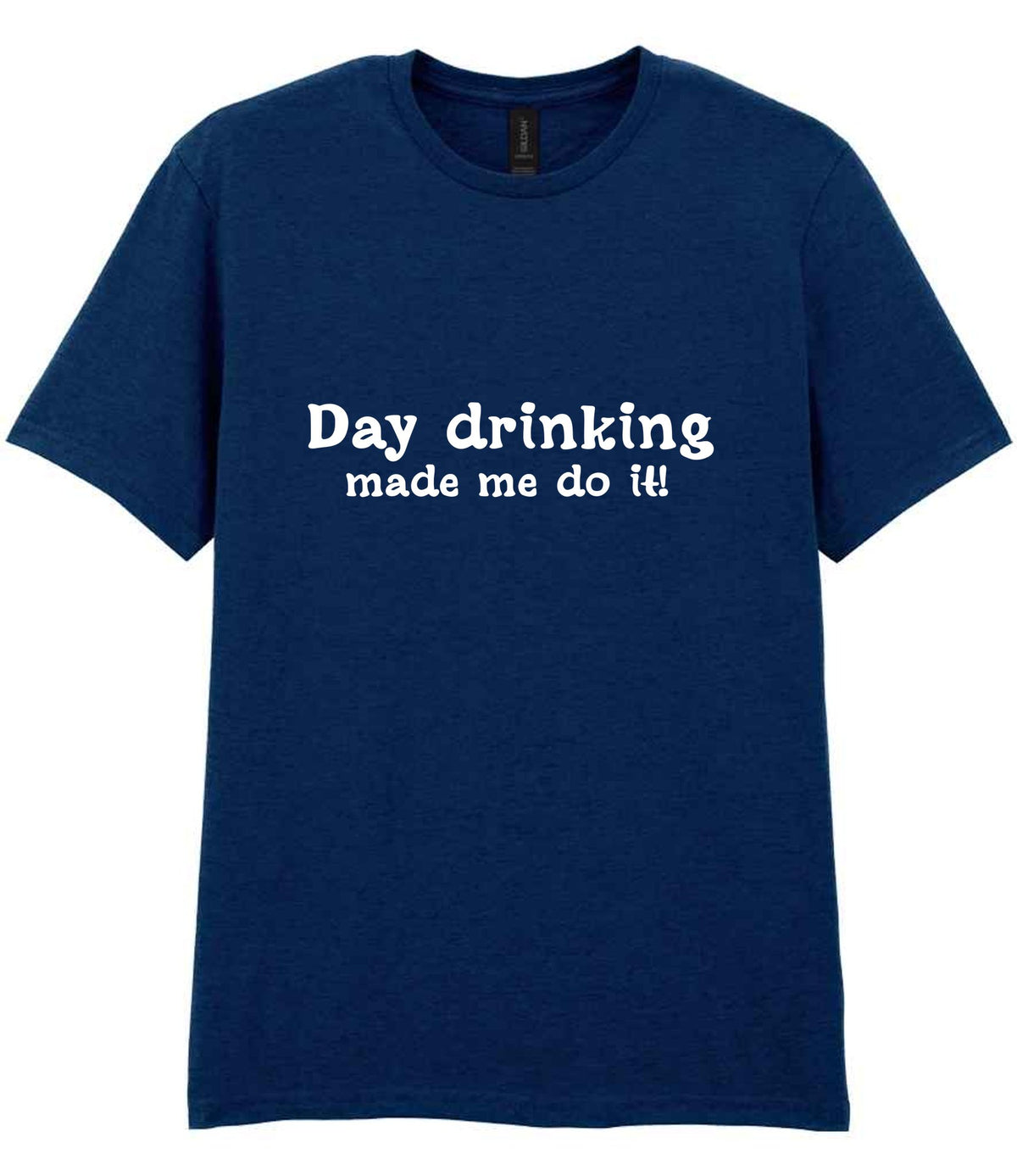 T-shirt piece of the Day Drinking Made Me Do It! Matching Set: Mug, Coaster & T-shirt in Navy