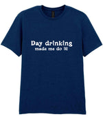 T-shirt piece of the Day Drinking Made Me Do It! Matching Set: Mug, Coaster & T-shirt in Navy