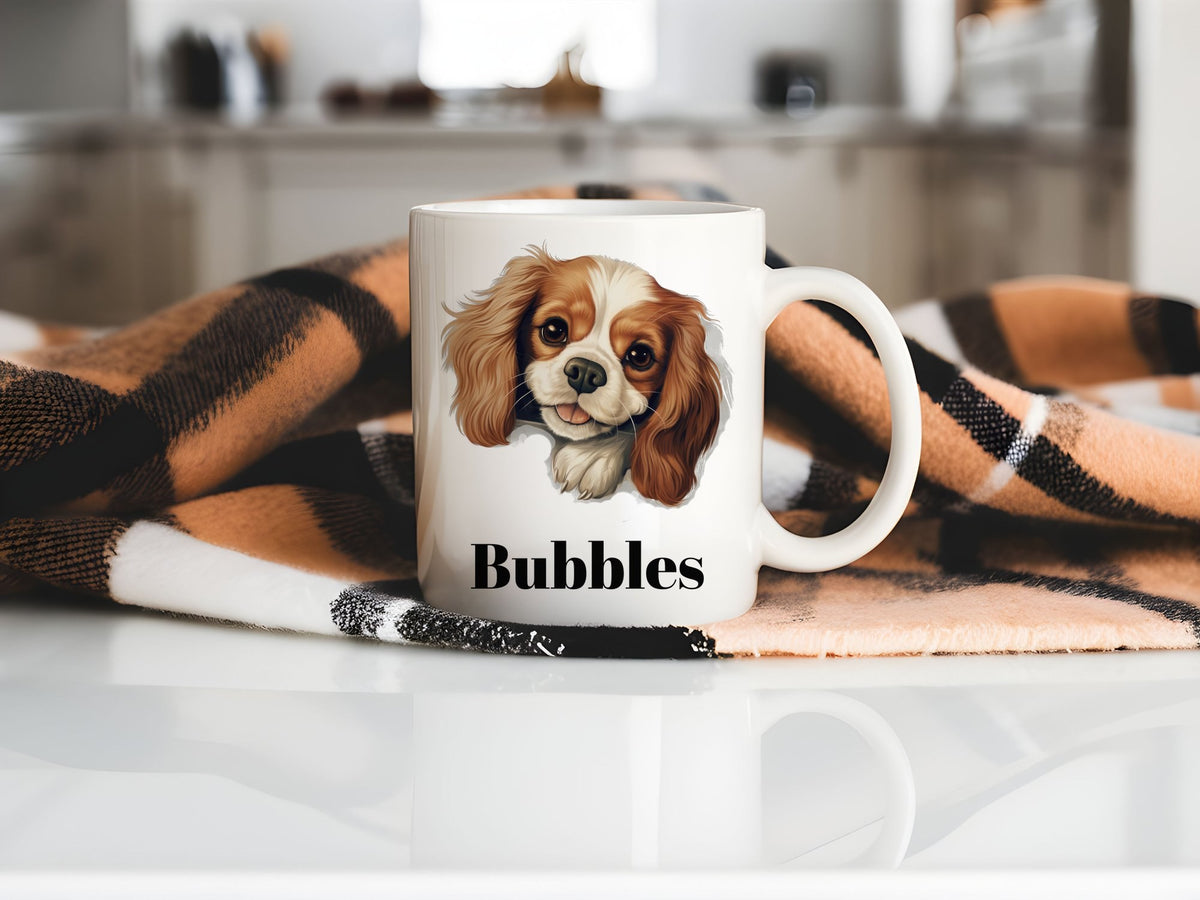 Customisable Cavalier King Charles Spaniel – Orca 11oz Standard Mug, personalised with your own text