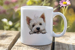 West Highland White Terrier standard mug in white