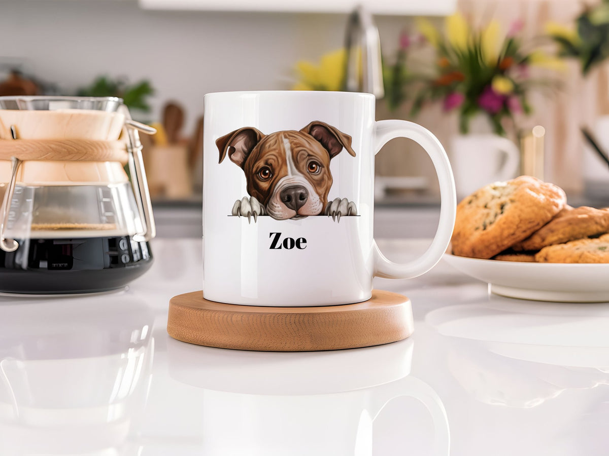 Customisable American Staffordshire Terrier – Orca 11oz Standard Mug, personalised with your own text
