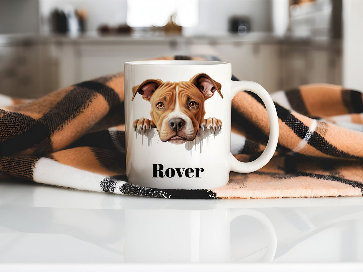 Customisable American Pit Bull Terrier – Orca 11oz Standard Mug, personalised with your own text
