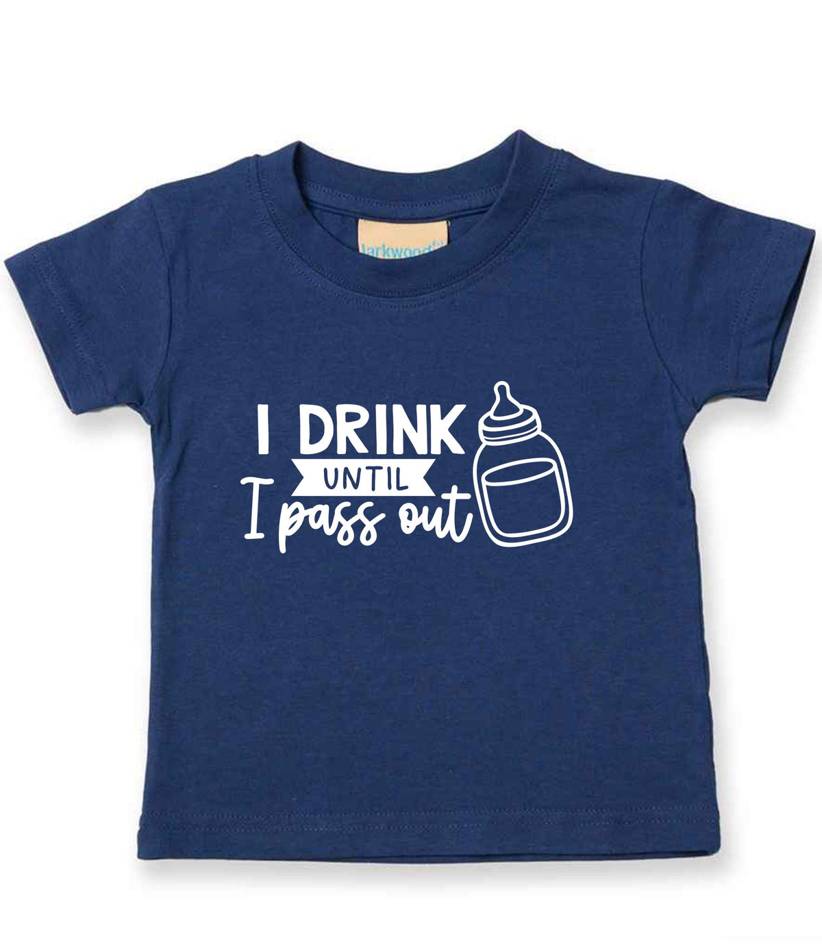 I Drink Until I Pass Out t-shirt in navy