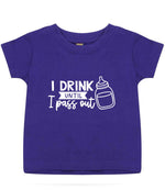 I Drink Until I Pass Out t-shirt in purple