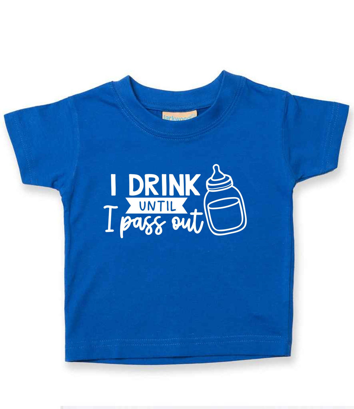 I Drink Until I Pass Out t-shirt in royal blue