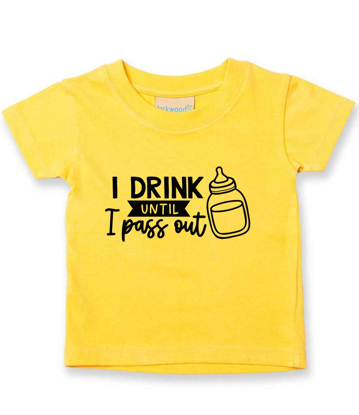 I Drink Until I Pass Out t-shirt in sunflower
