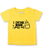 I Drink Until I Pass Out t-shirt in sunflower