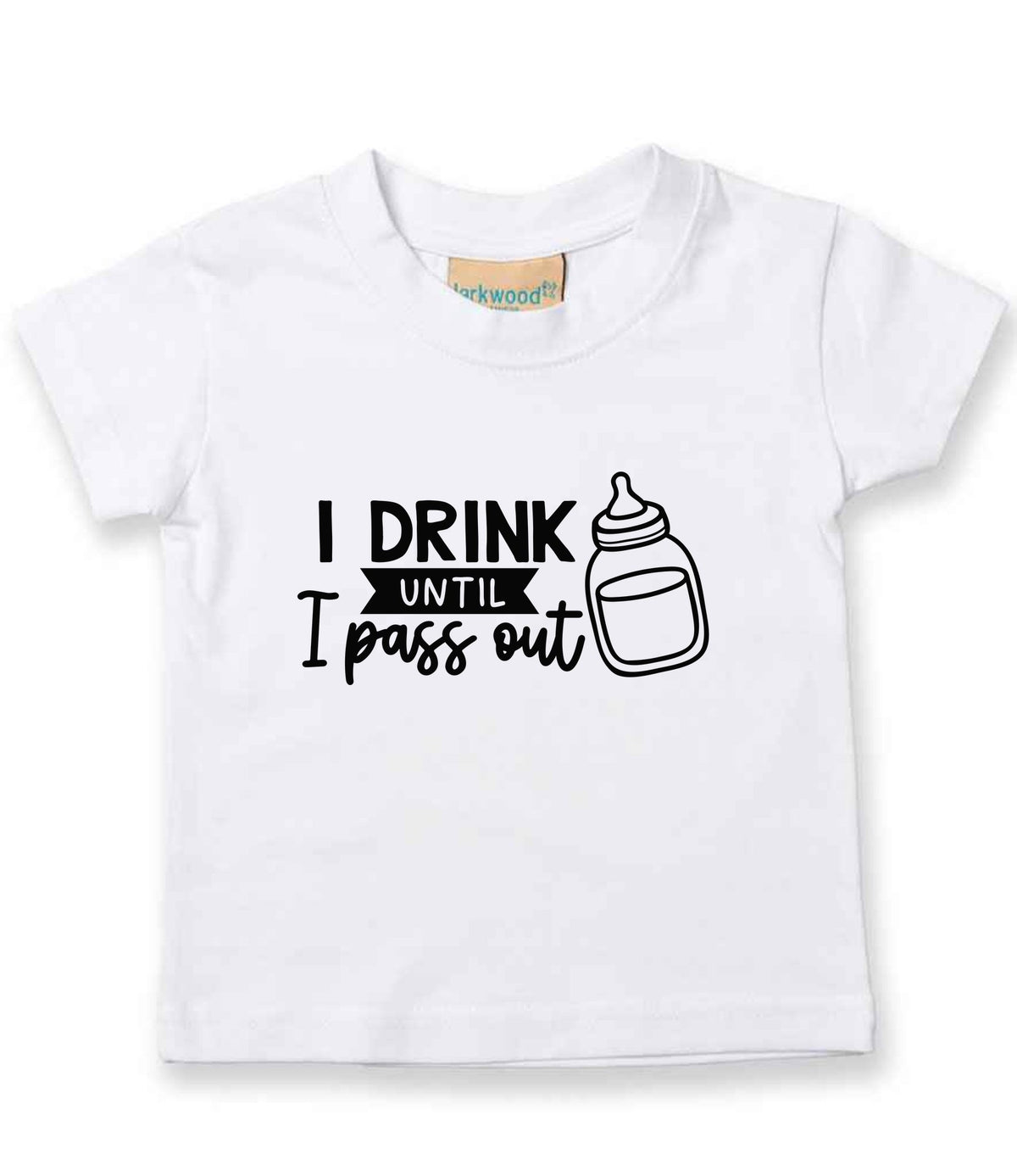 I Drink Until I Pass Out t-shirt in white