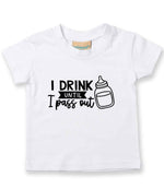 I Drink Until I Pass Out t-shirt in white
