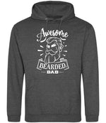 Awesome Bearded Dad hoodie in charcoal