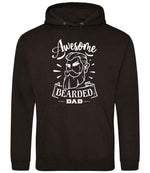 Awesome Bearded Dad hoodie in jet black