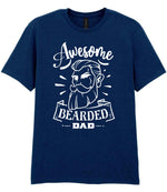 Awesome Bearded Dad t-shirt in navy