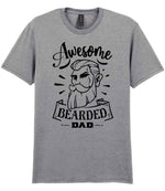 Awesome Bearded Dad t-shirt in sport grey
