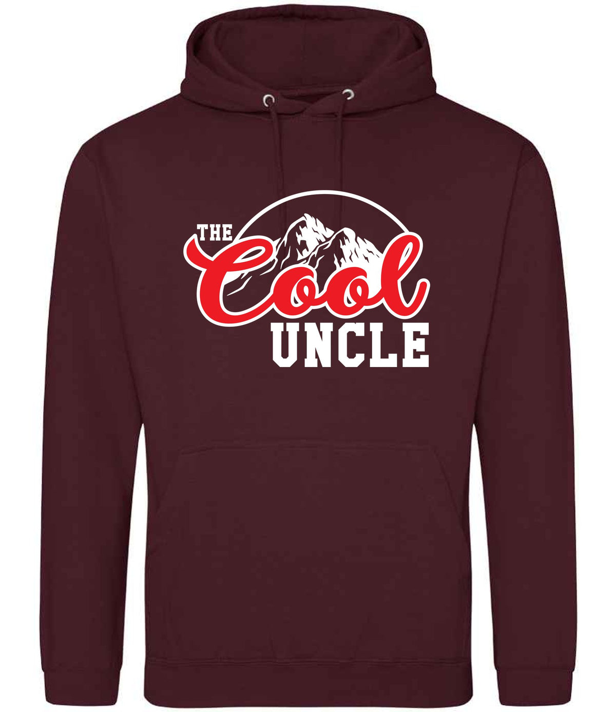 The Cool Uncle hoodie in burgundy