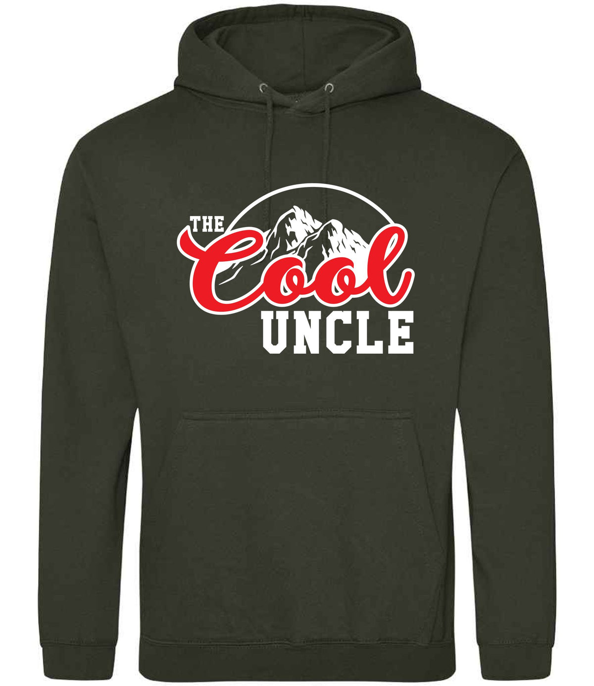 The Cool Uncle hoodie in combat green