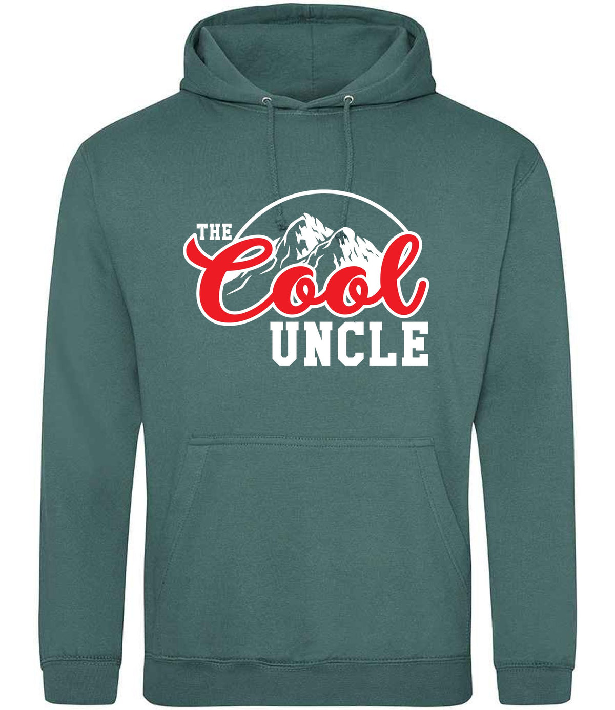 The Cool Uncle hoodie in moss green