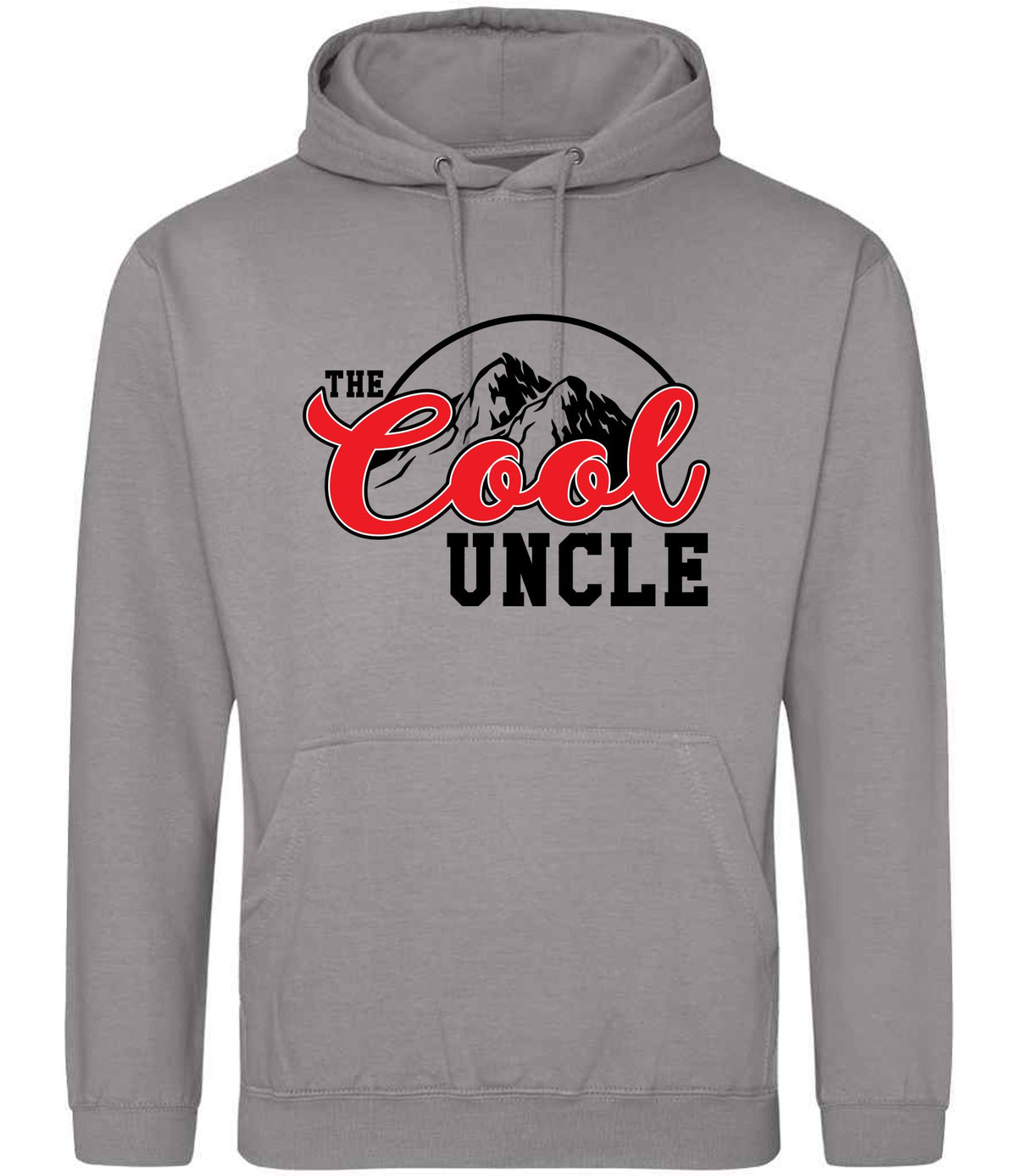 The Cool Uncle hoodie in platinum grey