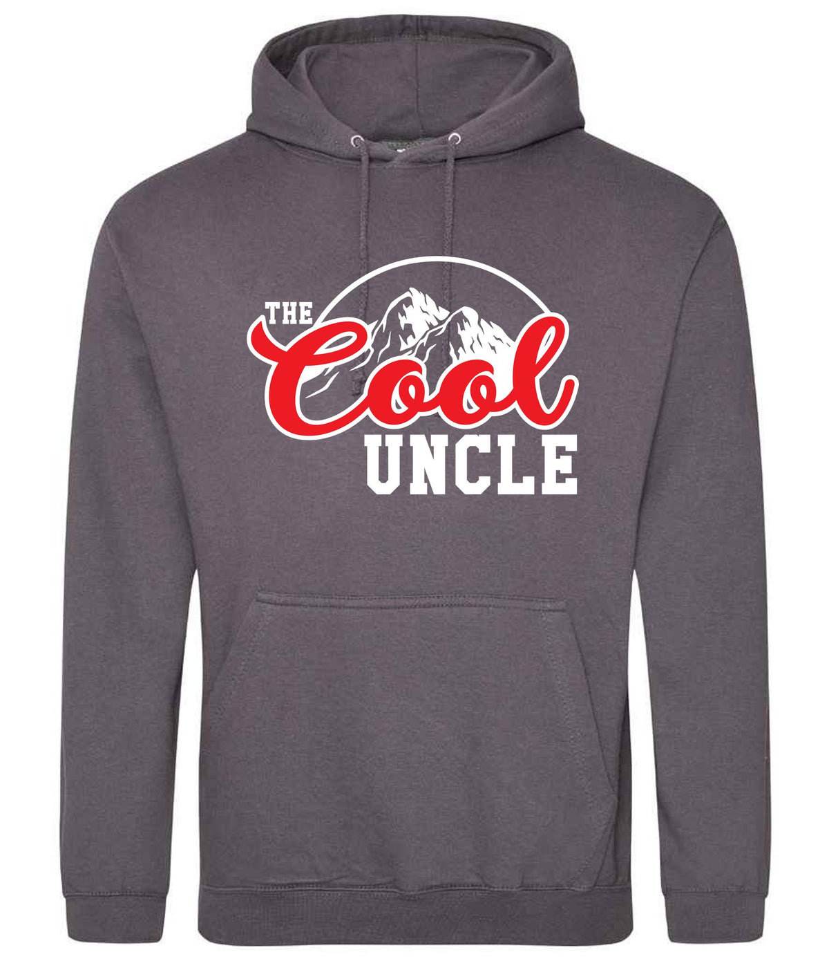 The Cool Uncle hoodie in steel grey