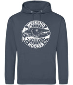 Weekend Hooker hoodie in airforce blue