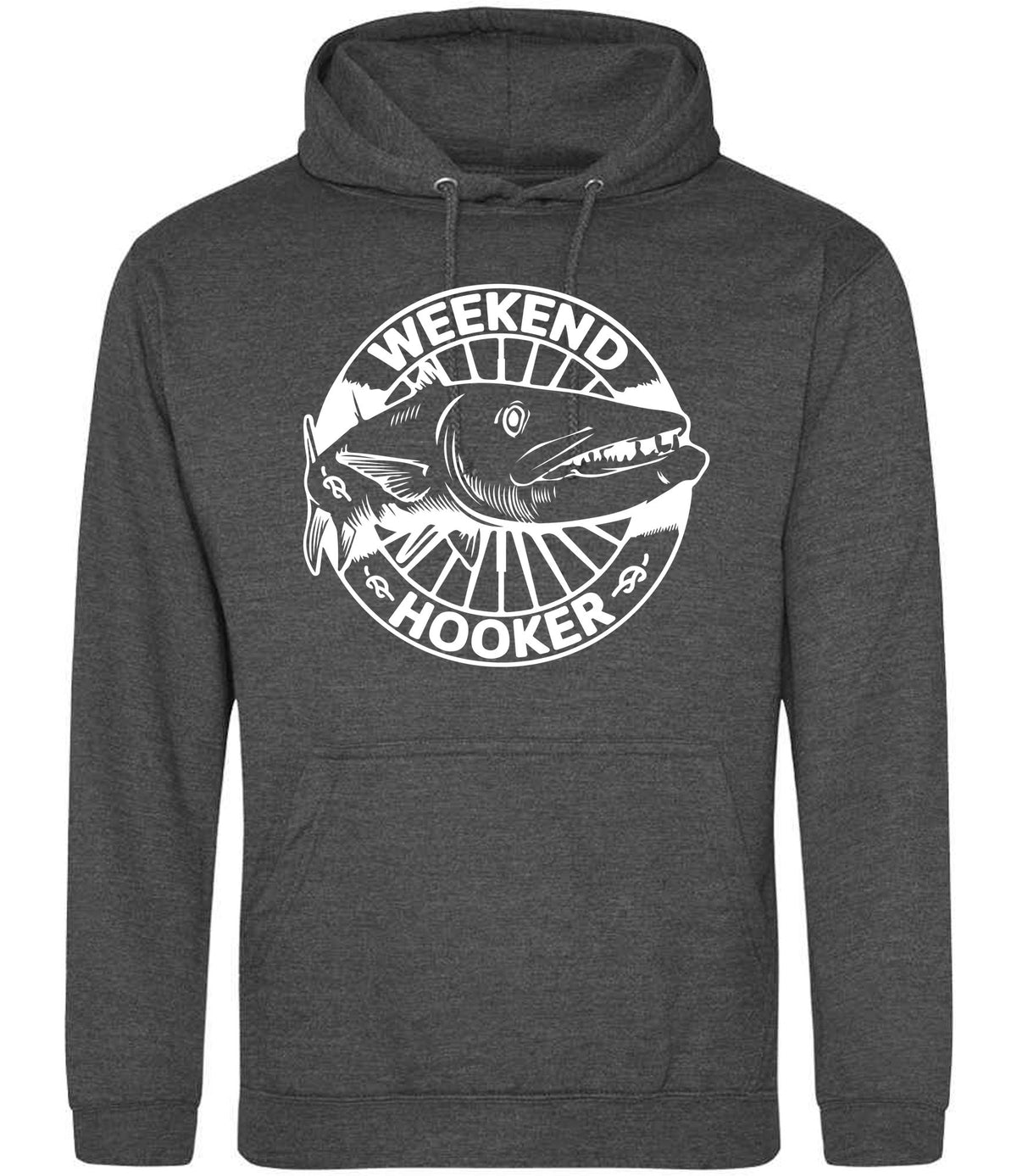 Weekend Hooker hoodie in charcoal
