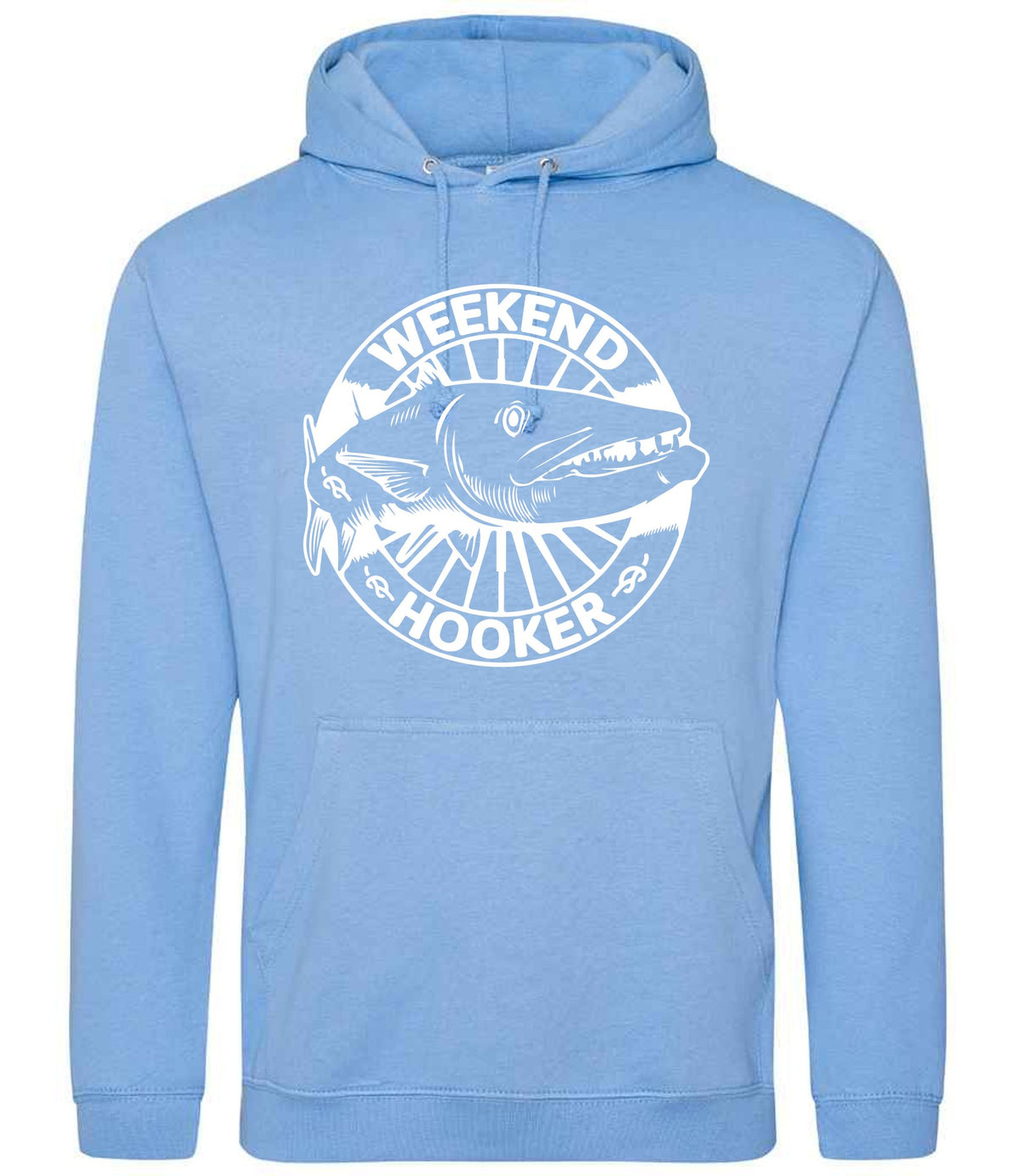 Weekend Hooker hoodie in cornflower blue