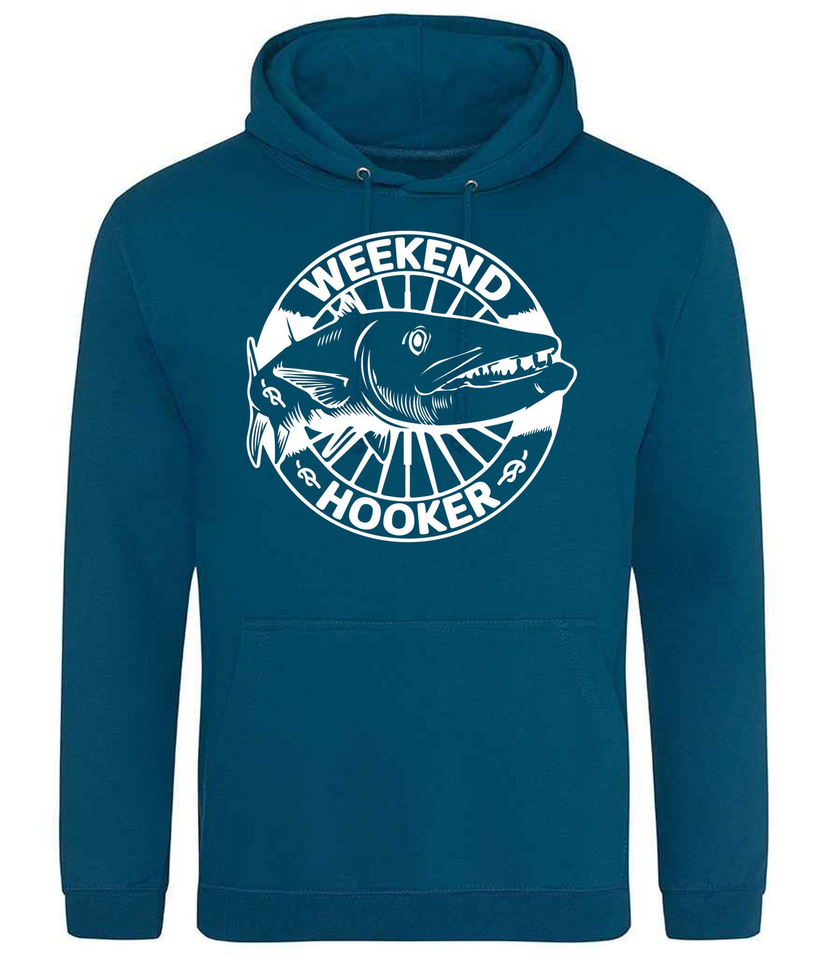 Weekend Hooker hoodie in deep sea blue