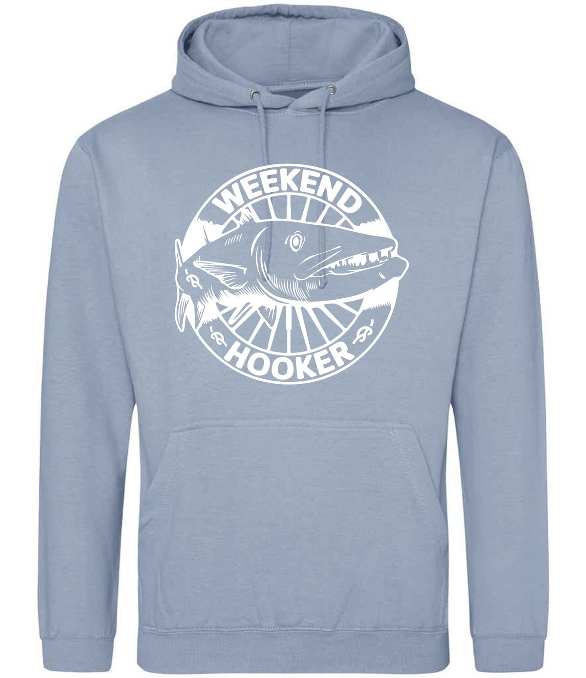 Weekend Hooker hoodie in dusty blue