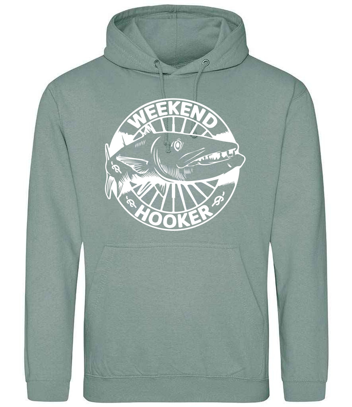 Weekend Hooker hoodie in dusty green