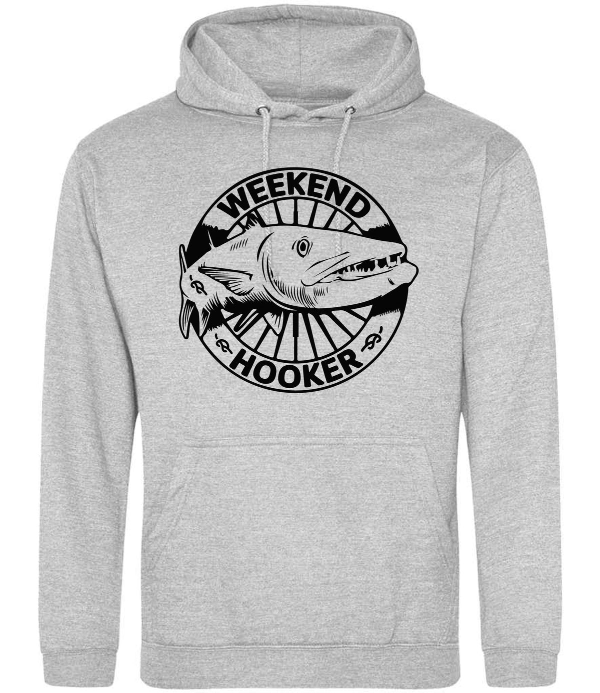 Weekend Hooker hoodie in heather grey