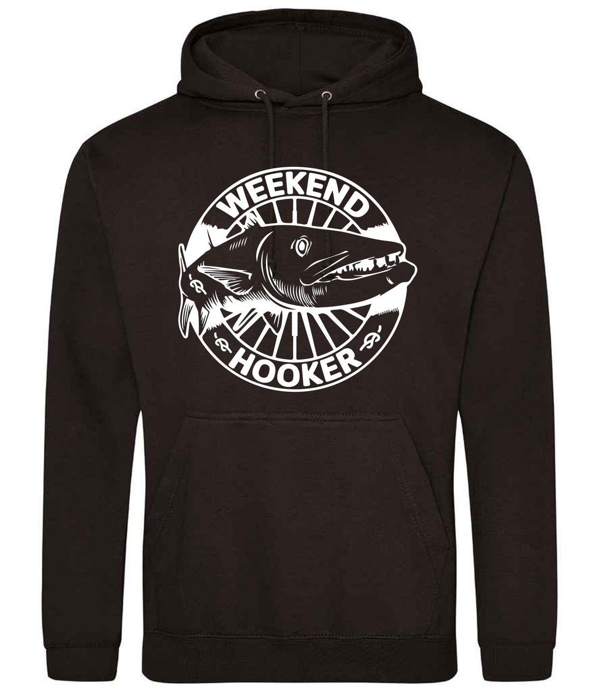 Weekend Hooker hoodie in jet black