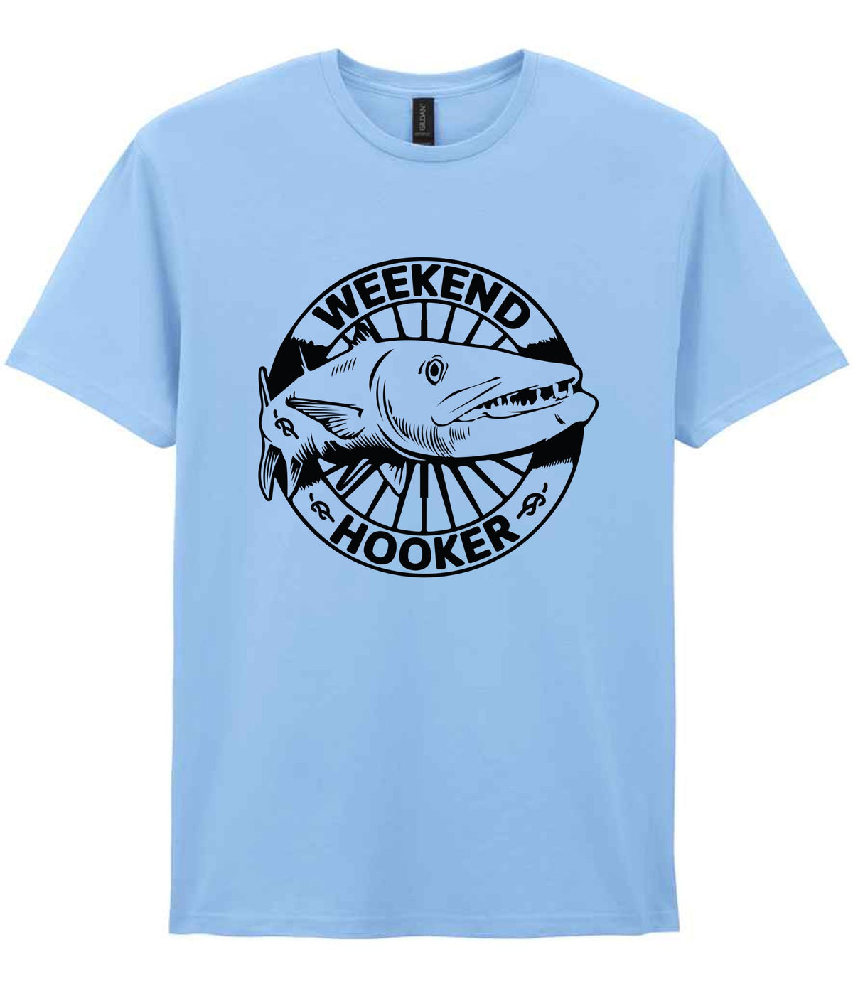 Weekend Hooker t-shirt in light blue