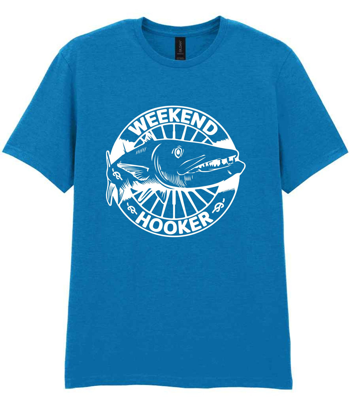 Weekend Hooker t-shirt in sapphire blue