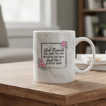 Best Friends Hard to Find marble mug in grey