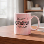 Best Granny Ever marble mug in red