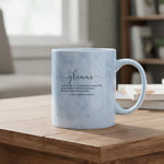 Glamma Definition marble mug in blue